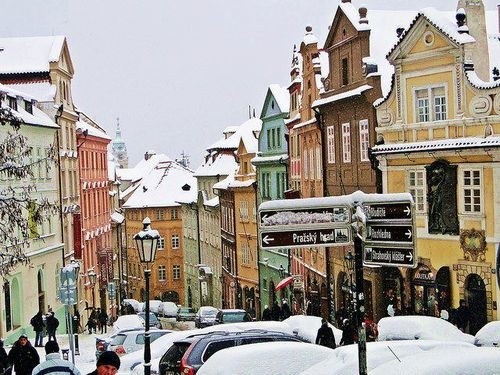 Prága télen